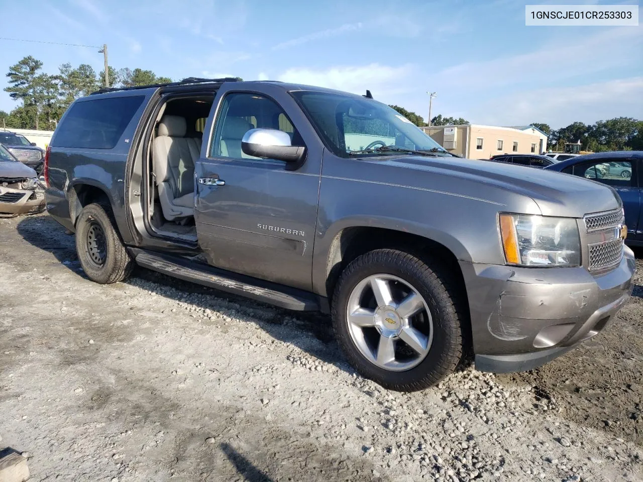 2012 Chevrolet Suburban C1500 Lt VIN: 1GNSCJE01CR253303 Lot: 71985384