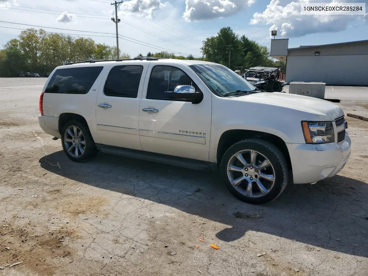 2012 Chevrolet Suburban C1500 Ltz VIN: 1GNSCKE0XCR285284 Lot: 72410804