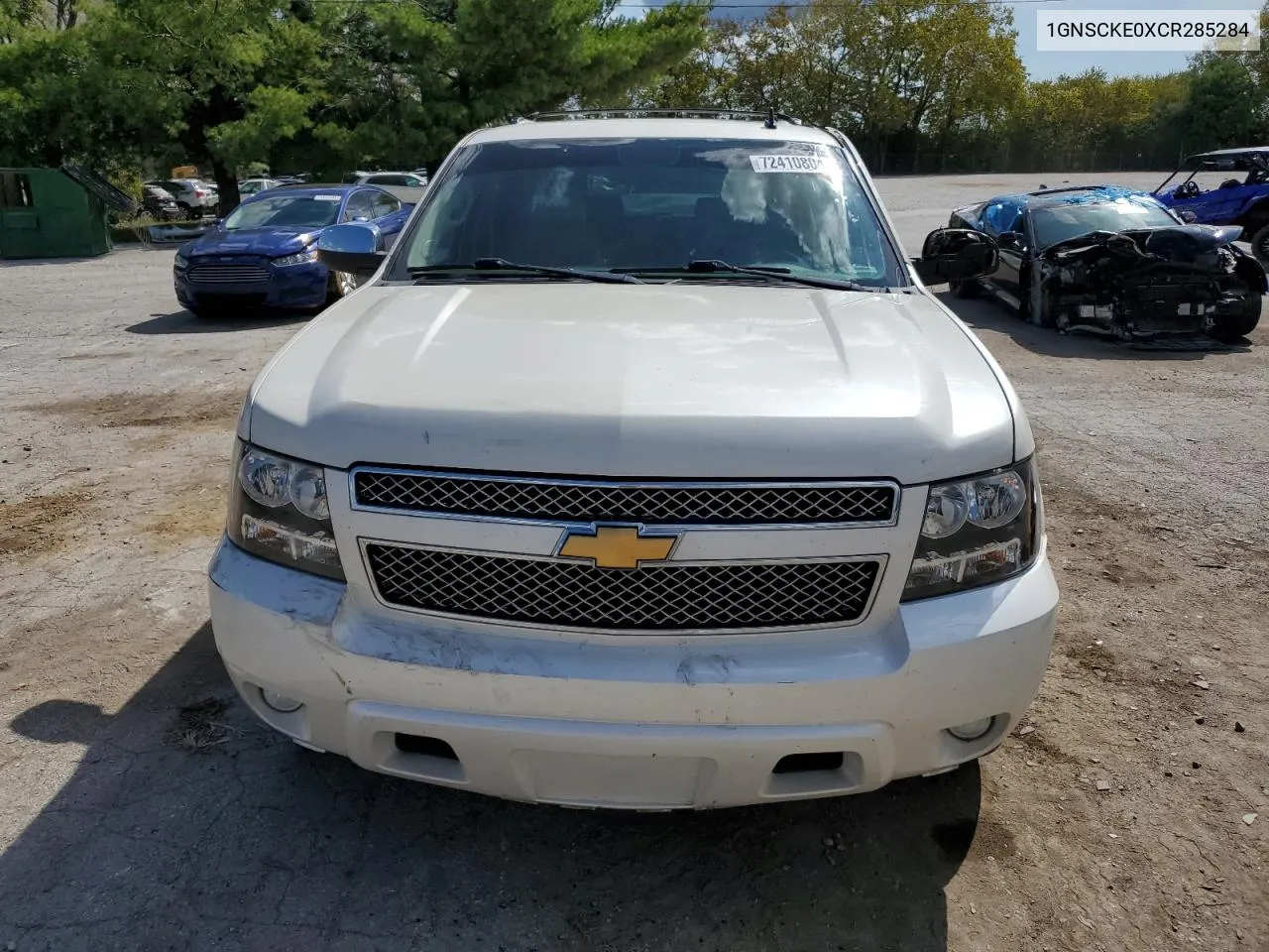 2012 Chevrolet Suburban C1500 Ltz VIN: 1GNSCKE0XCR285284 Lot: 72410804