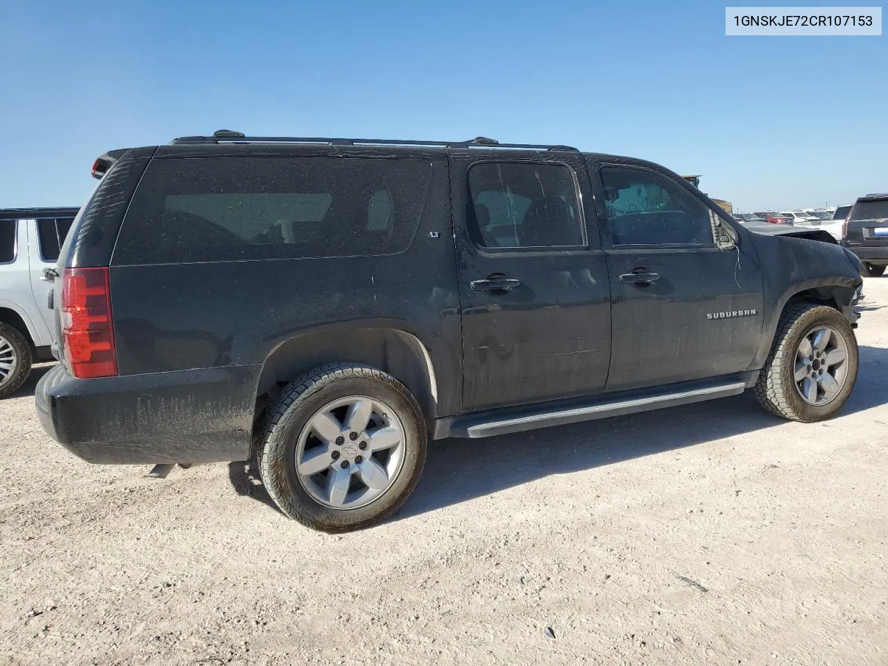 2012 Chevrolet Suburban K1500 Lt VIN: 1GNSKJE72CR107153 Lot: 72990584