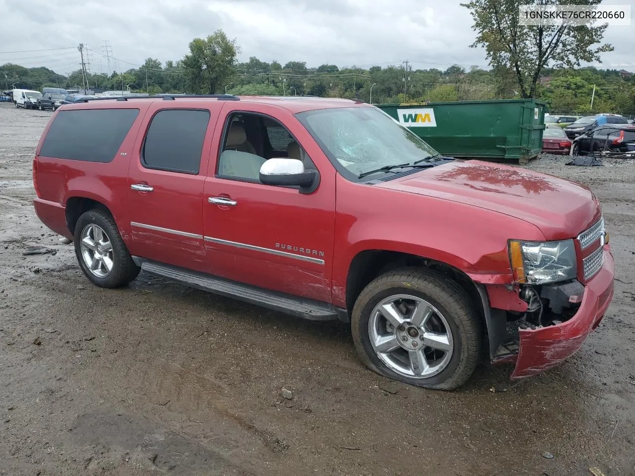 2012 Chevrolet Suburban K1500 Ltz VIN: 1GNSKKE76CR220660 Lot: 73605314