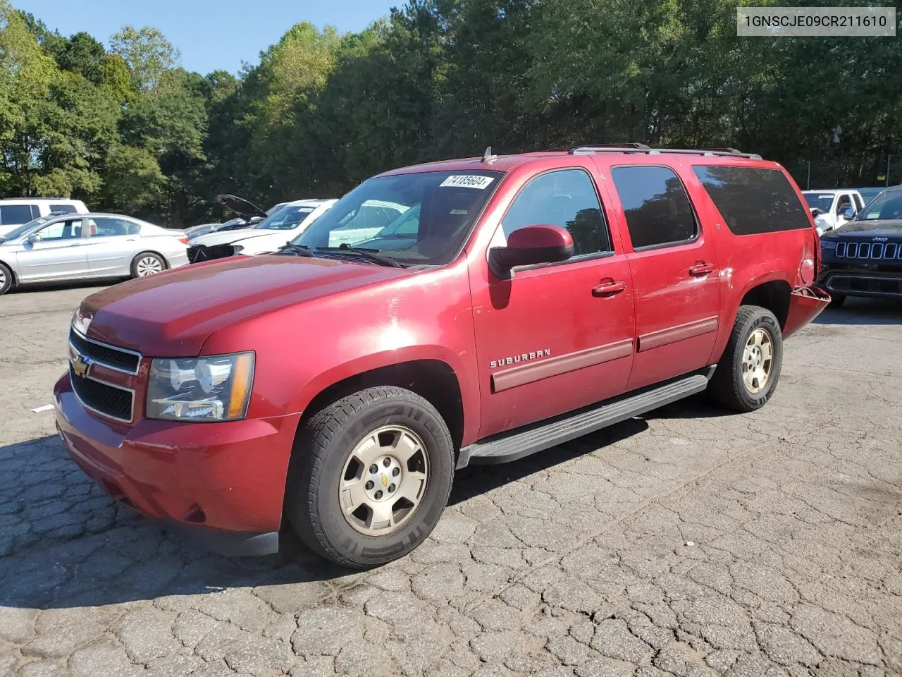 1GNSCJE09CR211610 2012 Chevrolet Suburban C1500 Lt