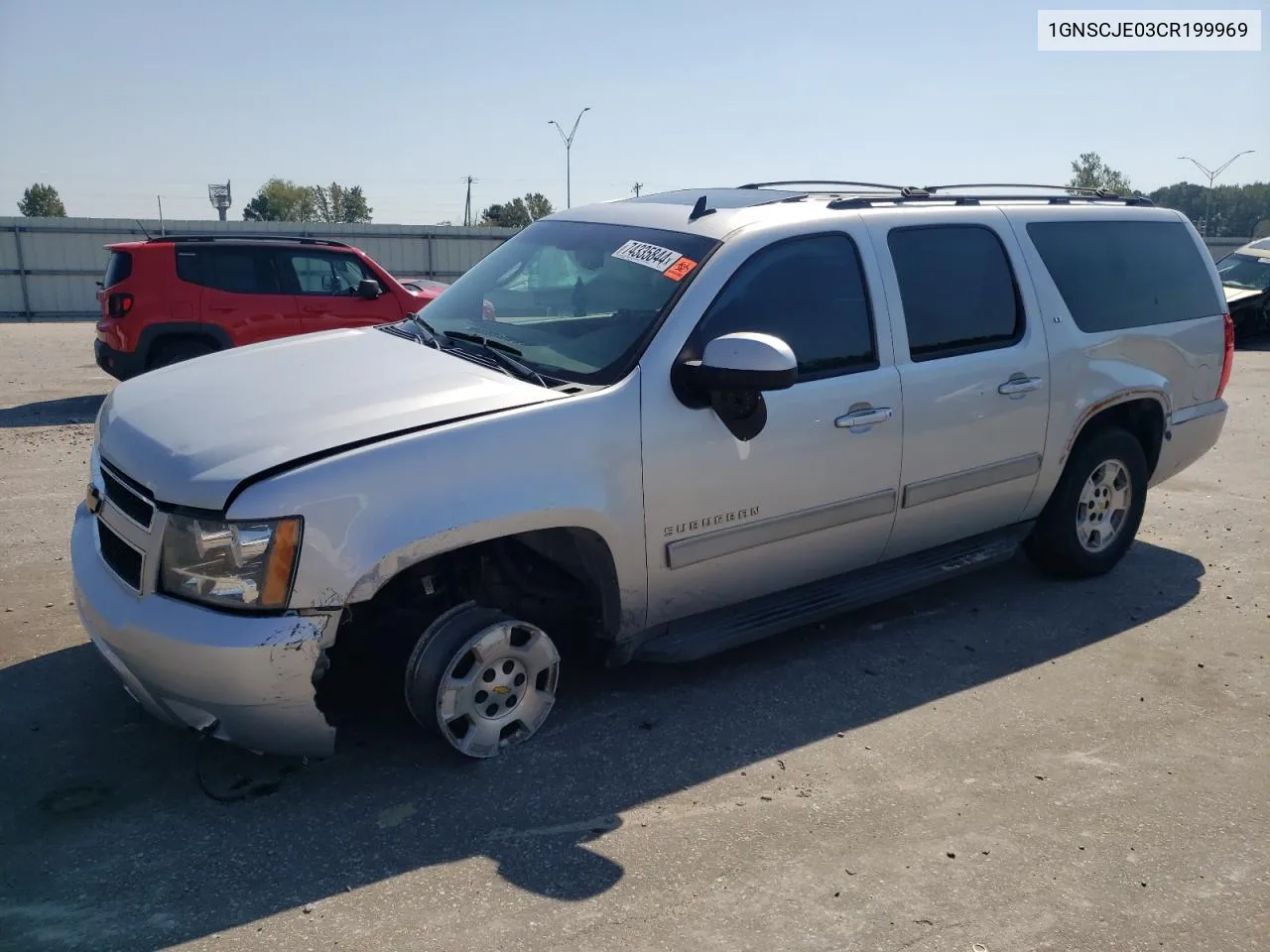 2012 Chevrolet Suburban C1500 Lt VIN: 1GNSCJE03CR199969 Lot: 74335844