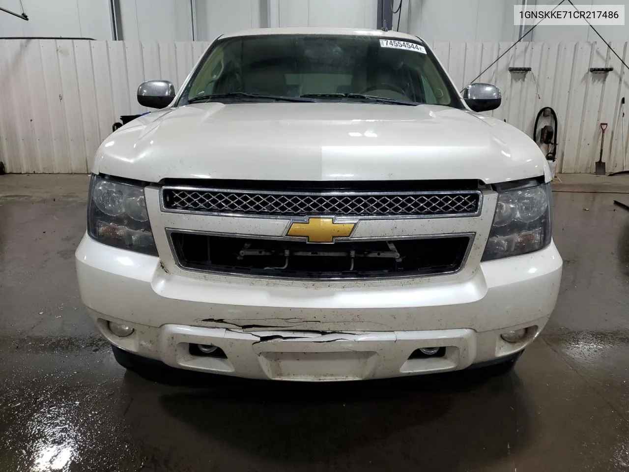 2012 Chevrolet Suburban K1500 Ltz VIN: 1GNSKKE71CR217486 Lot: 74554544