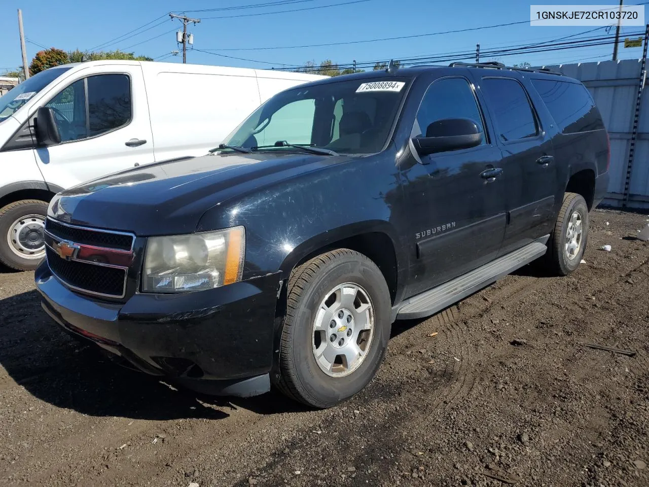 2012 Chevrolet Suburban K1500 Lt VIN: 1GNSKJE72CR103720 Lot: 75008894