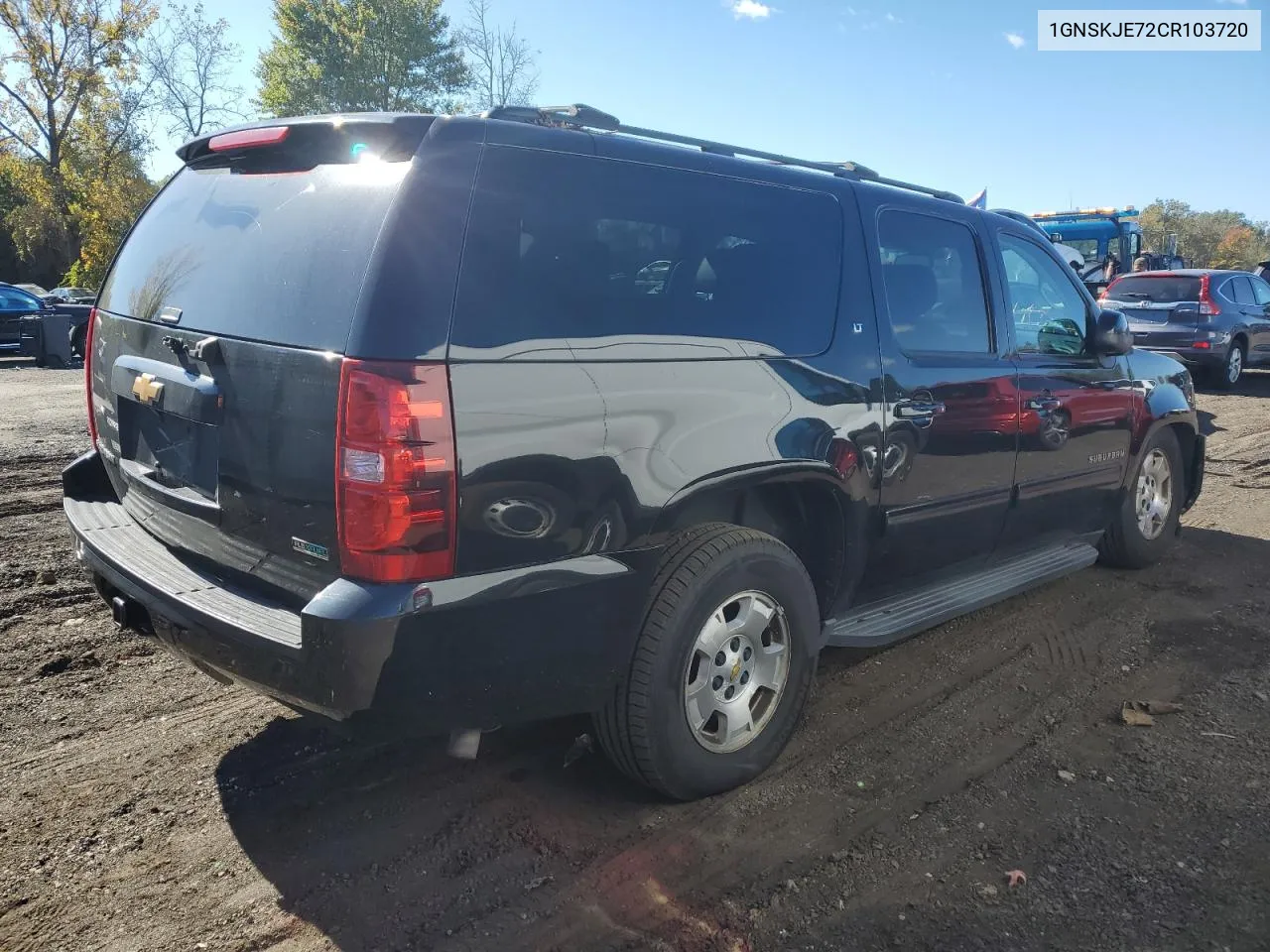 2012 Chevrolet Suburban K1500 Lt VIN: 1GNSKJE72CR103720 Lot: 75008894