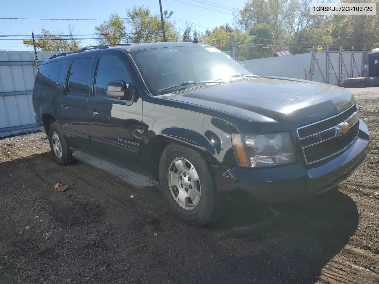 2012 Chevrolet Suburban K1500 Lt VIN: 1GNSKJE72CR103720 Lot: 75008894