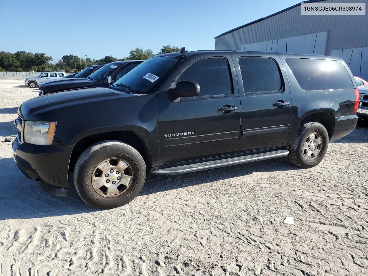 2012 Chevrolet Suburban C1500 Lt VIN: 1GNSCJE06CR308974 Lot: 77503404