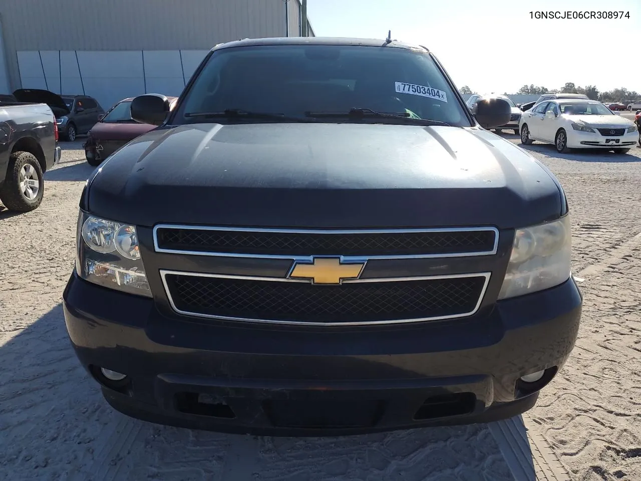 2012 Chevrolet Suburban C1500 Lt VIN: 1GNSCJE06CR308974 Lot: 77503404