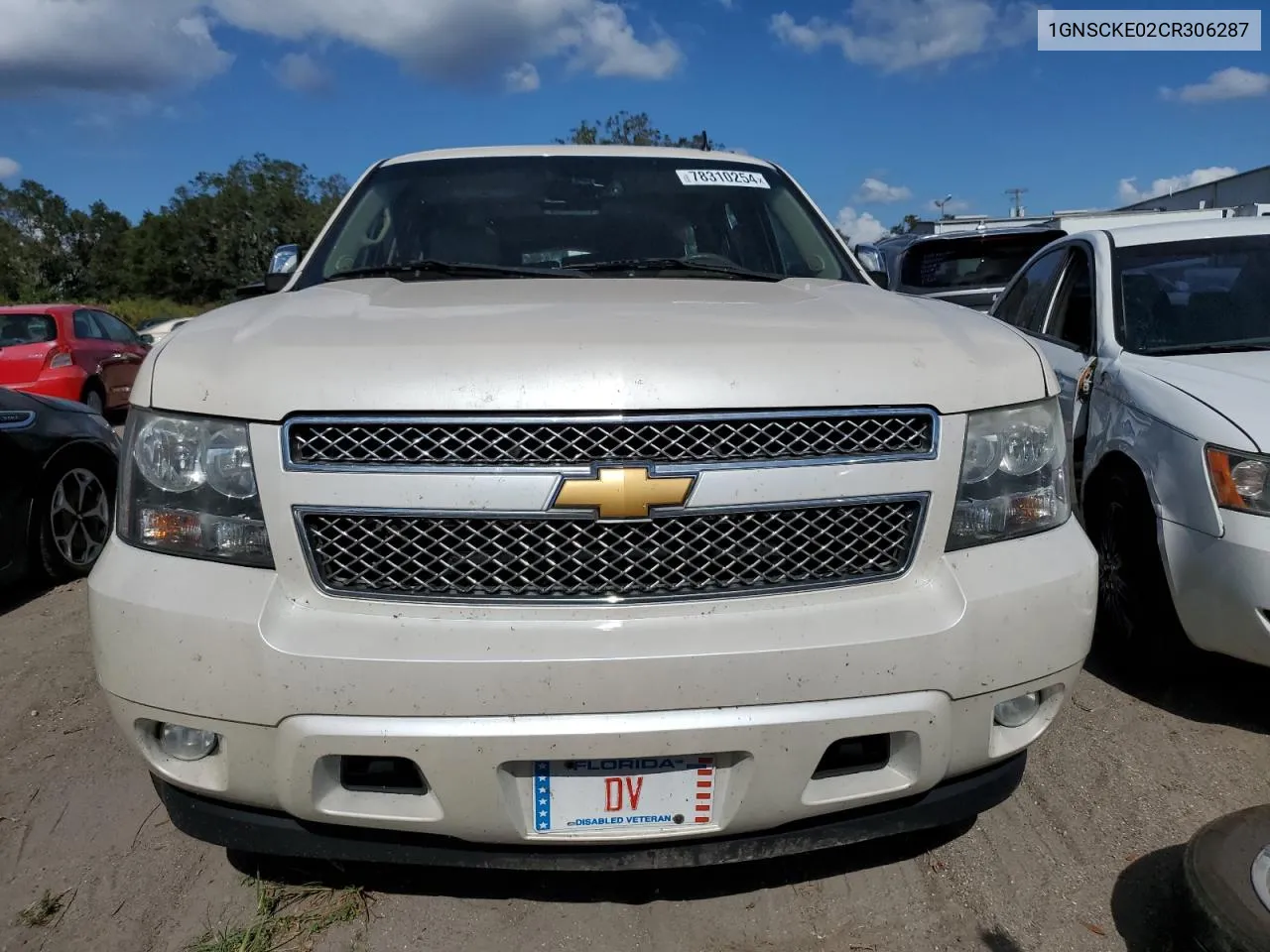 2012 Chevrolet Suburban C1500 Ltz VIN: 1GNSCKE02CR306287 Lot: 78310254