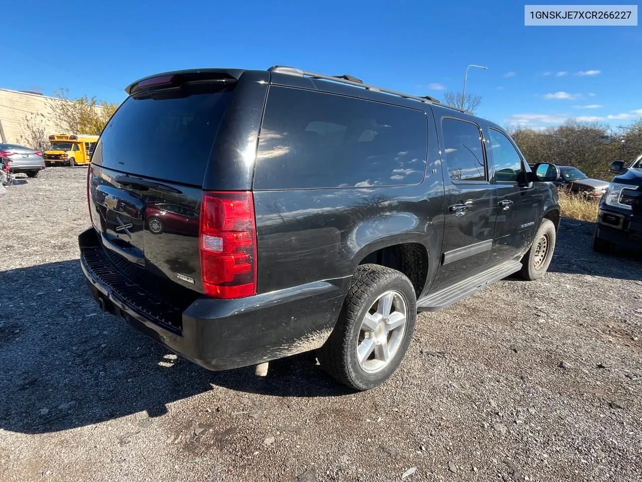 2012 Chevrolet Suburban K1500 Lt VIN: 1GNSKJE7XCR266227 Lot: 80846144