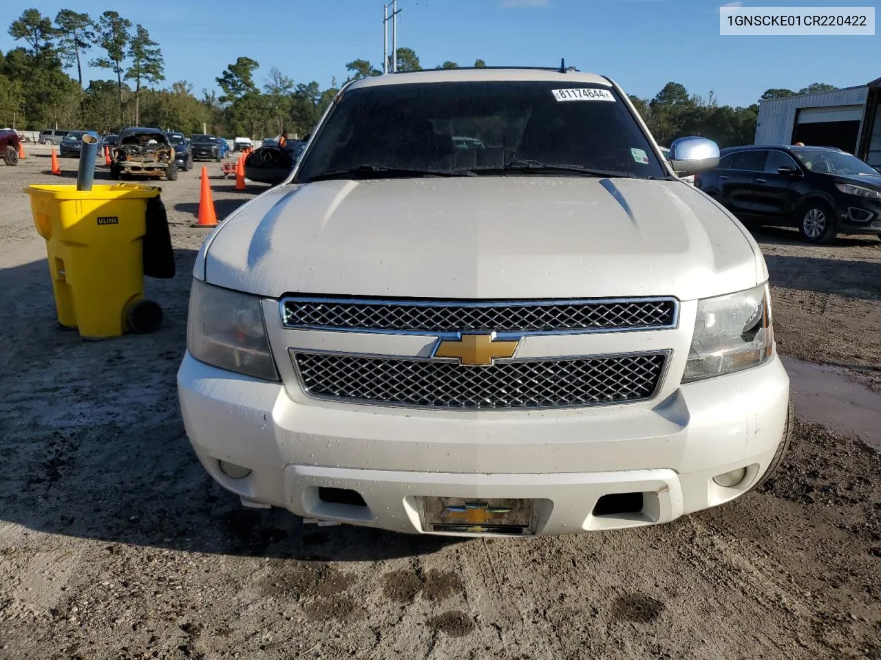 2012 Chevrolet Suburban C1500 Ltz VIN: 1GNSCKE01CR220422 Lot: 81174644