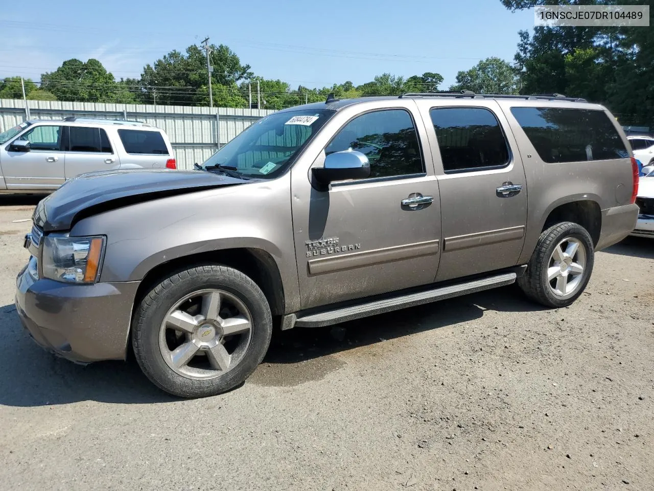 2013 Chevrolet Suburban C1500 Lt VIN: 1GNSCJE07DR104489 Lot: 60844784