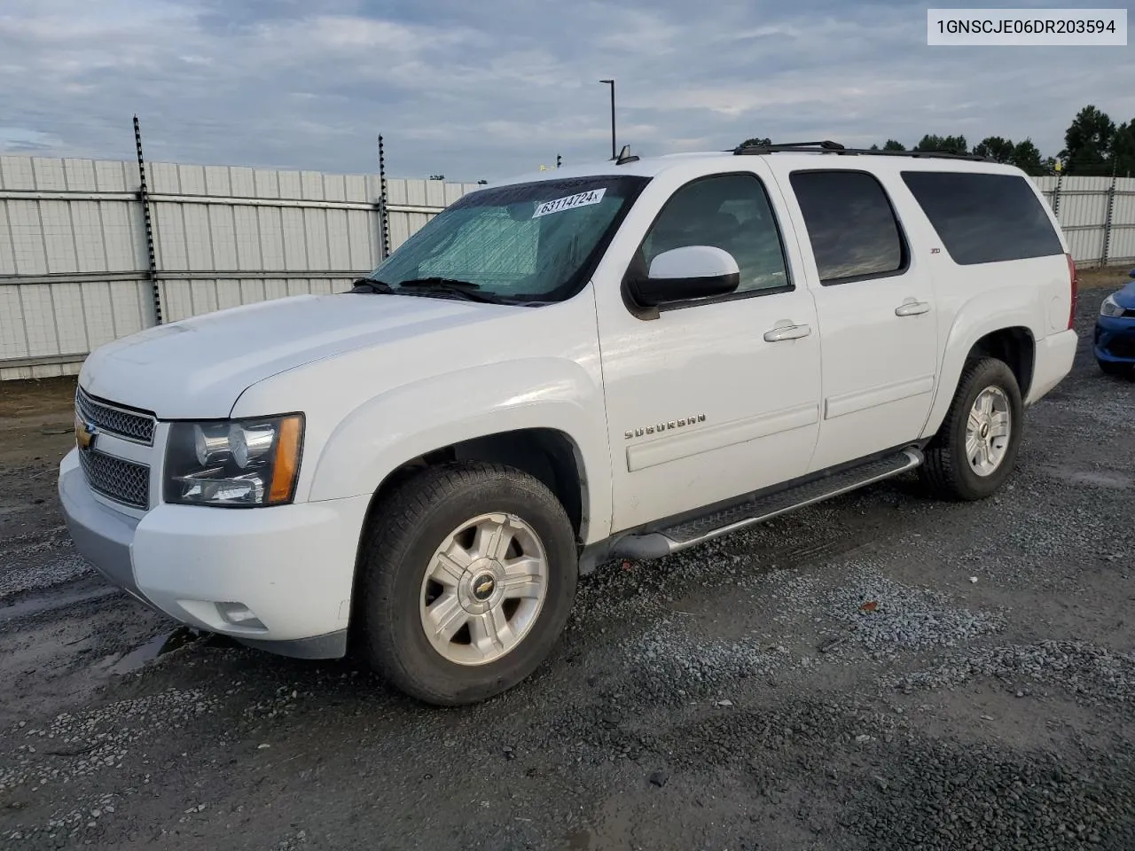 2013 Chevrolet Suburban C1500 Lt VIN: 1GNSCJE06DR203594 Lot: 63114724