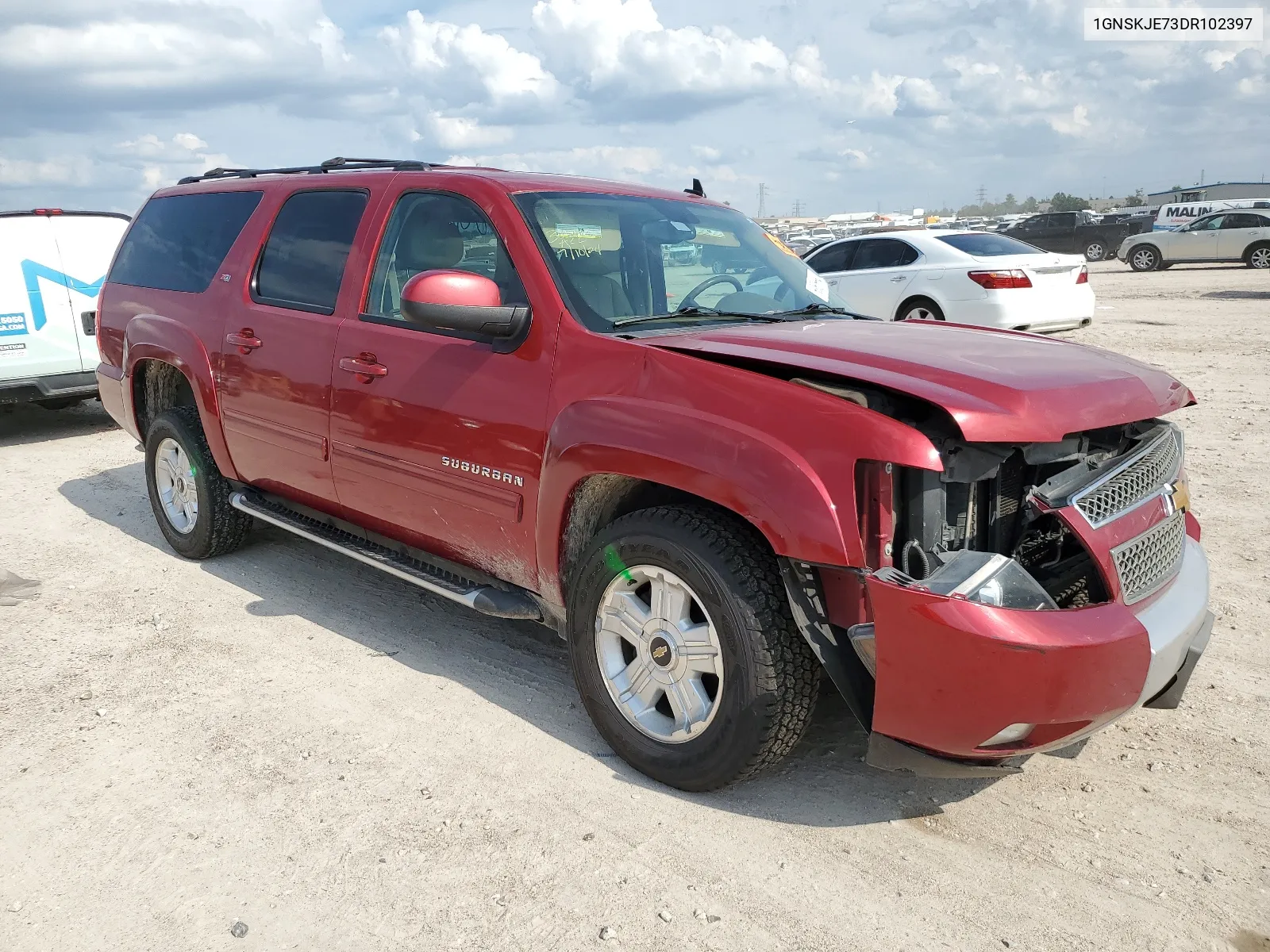 2013 Chevrolet Suburban K1500 Lt VIN: 1GNSKJE73DR102397 Lot: 63525564