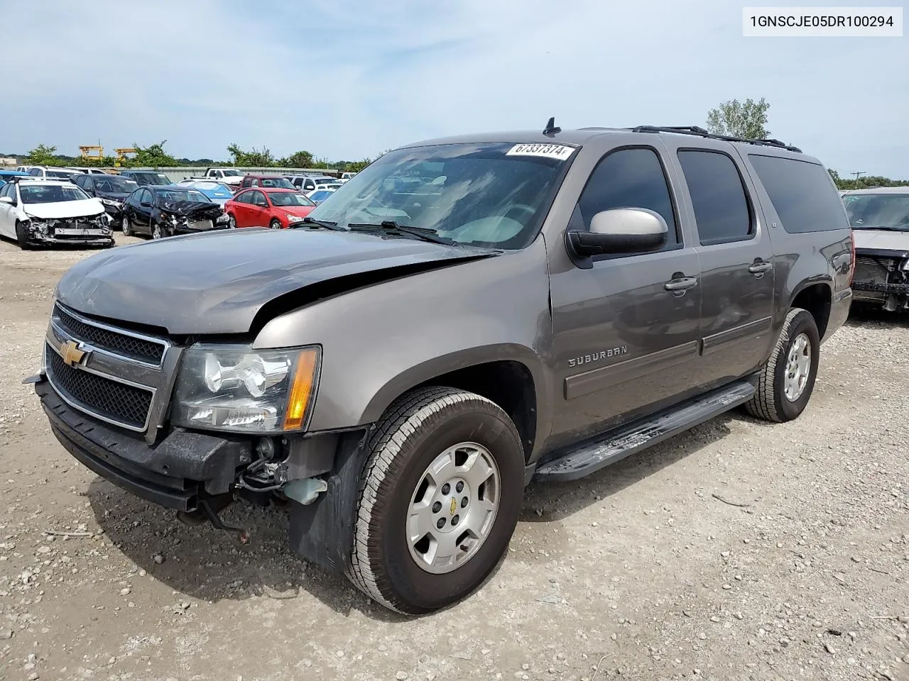 2013 Chevrolet Suburban C1500 Lt VIN: 1GNSCJE05DR100294 Lot: 67337374