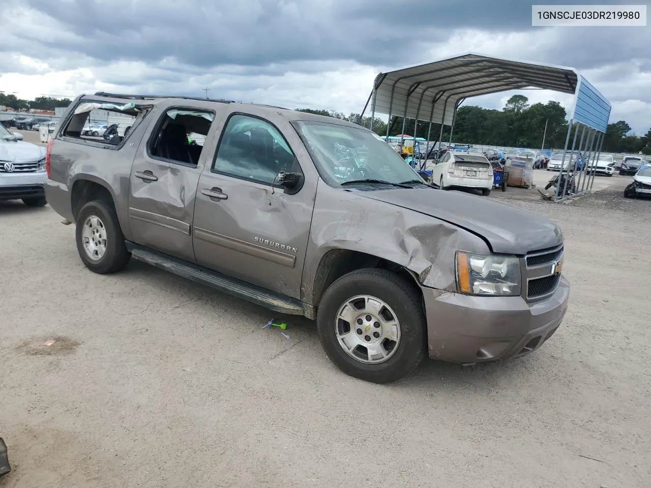 2013 Chevrolet Suburban C1500 Lt VIN: 1GNSCJE03DR219980 Lot: 73096914