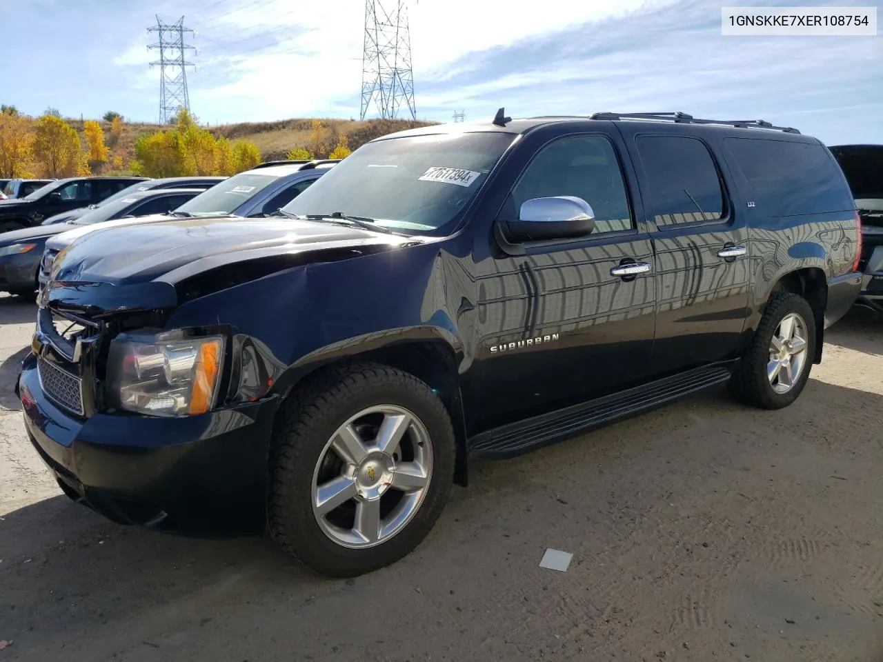 2014 Chevrolet Suburban K1500 Ltz VIN: 1GNSKKE7XER108754 Lot: 77617394