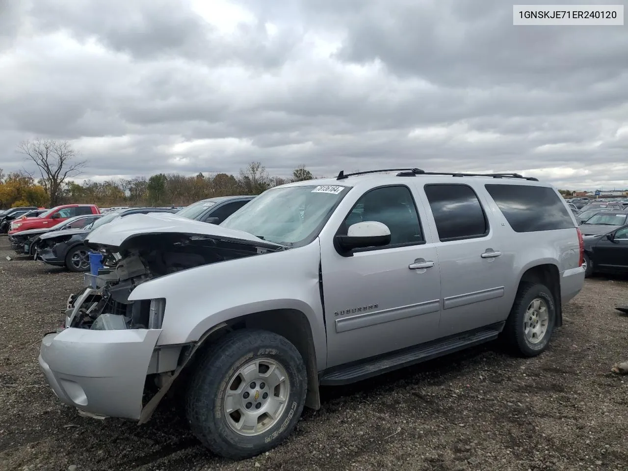 2014 Chevrolet Suburban K1500 Lt VIN: 1GNSKJE71ER240120 Lot: 78136164