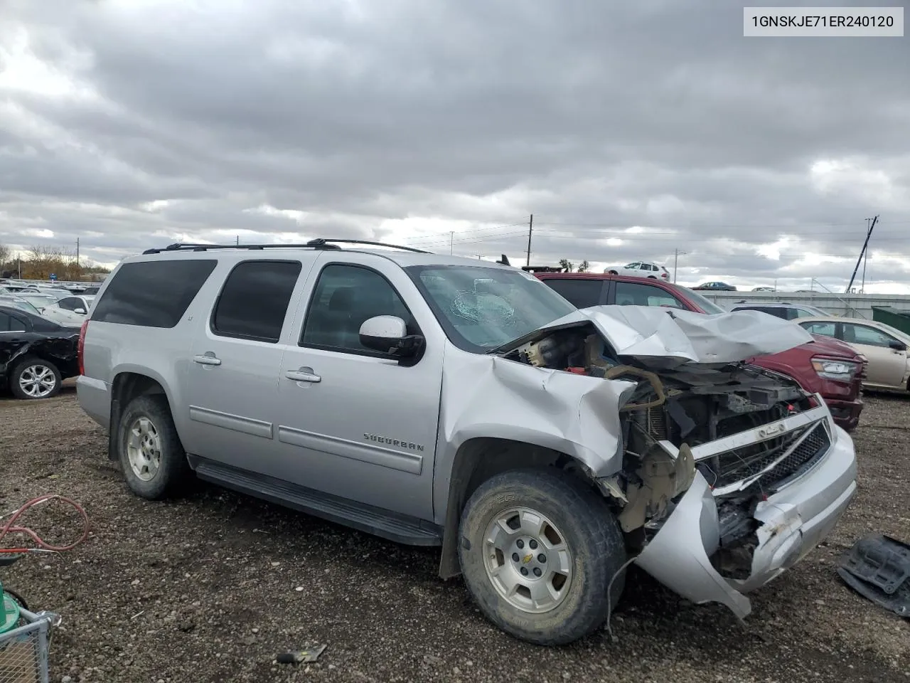 2014 Chevrolet Suburban K1500 Lt VIN: 1GNSKJE71ER240120 Lot: 78136164