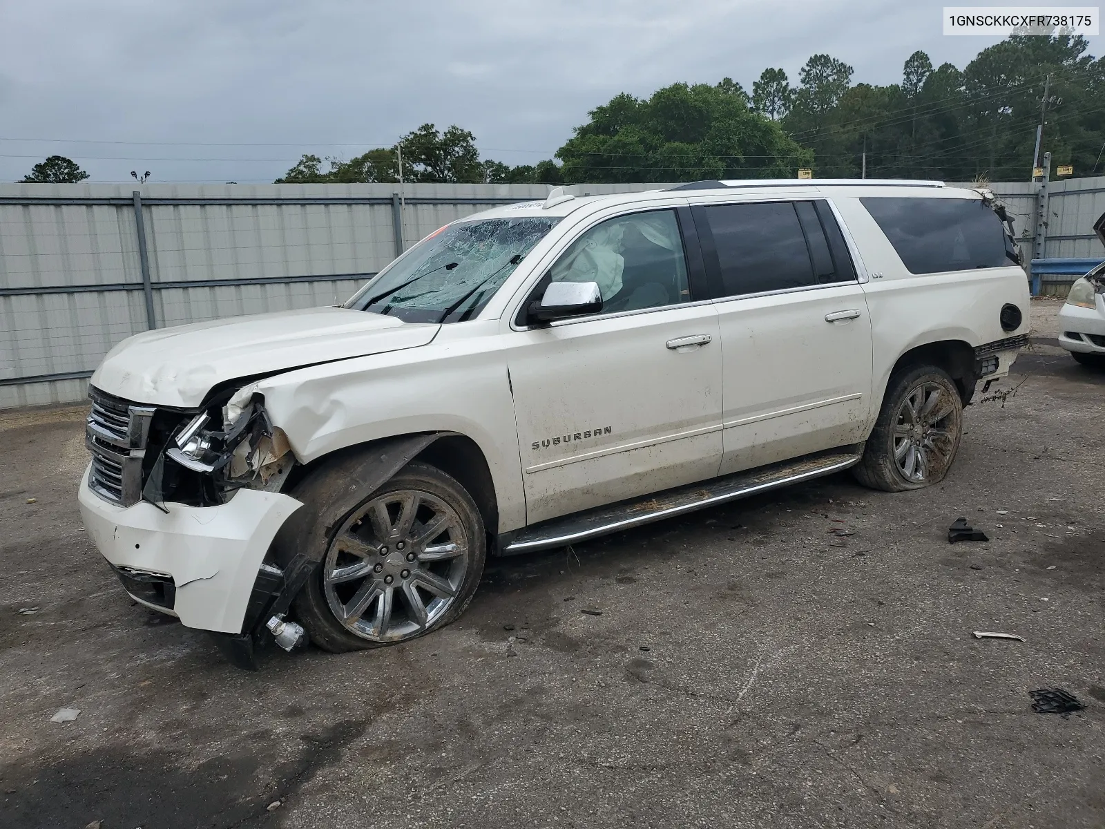 2015 Chevrolet Suburban C1500 Ltz VIN: 1GNSCKKCXFR738175 Lot: 59889214