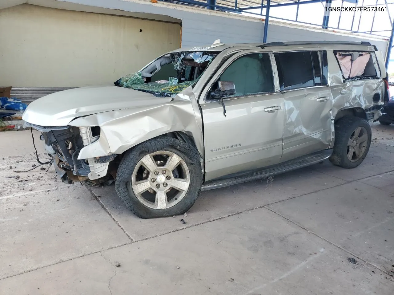 2015 Chevrolet Suburban C1500 Ltz VIN: 1GNSCKKC7FR573461 Lot: 60153834