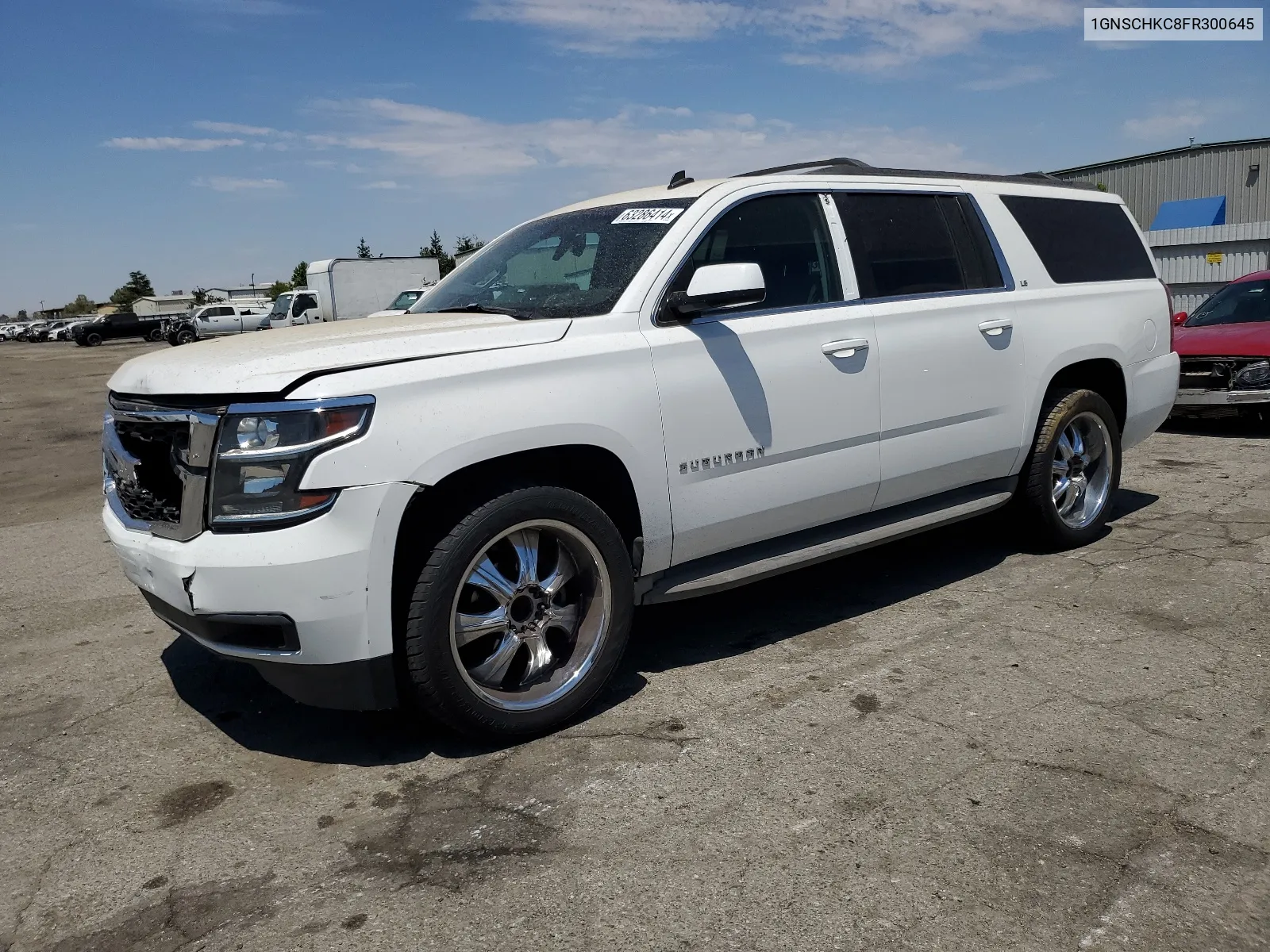 2015 Chevrolet Suburban C1500 Ls VIN: 1GNSCHKC8FR300645 Lot: 63286414