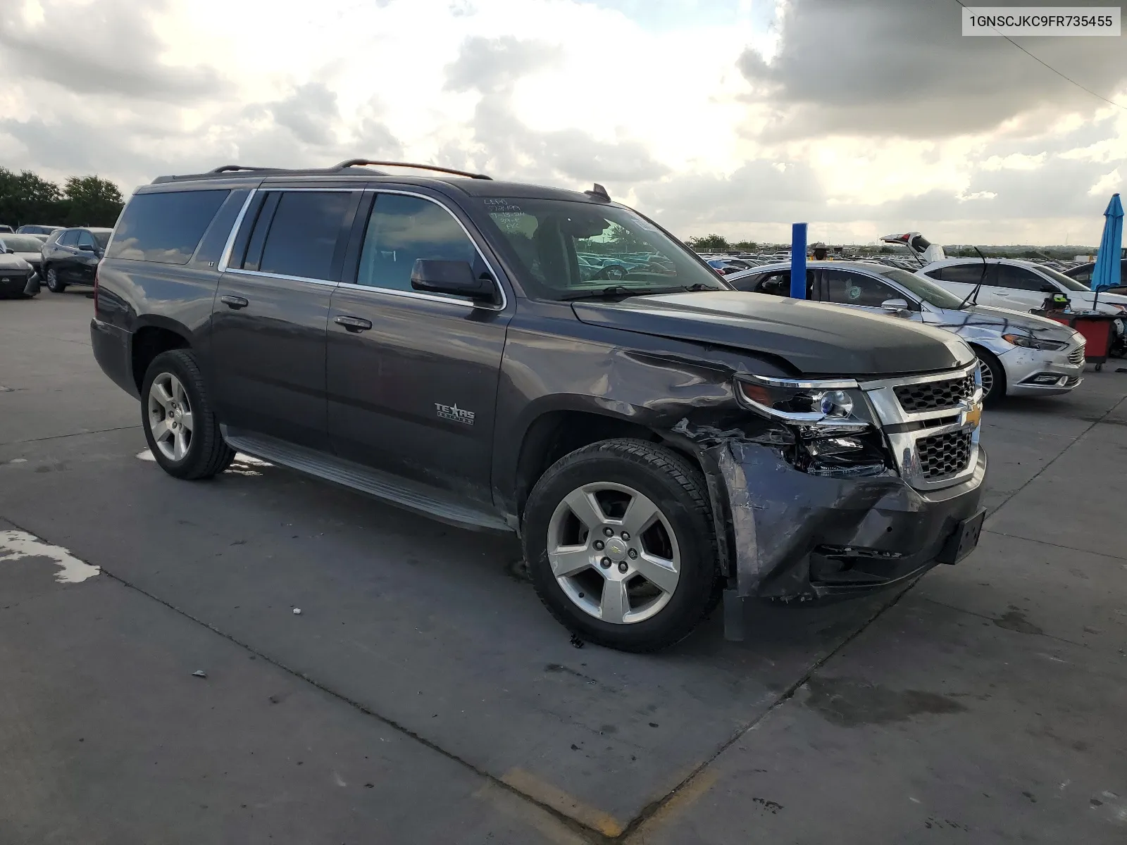 2015 Chevrolet Suburban C1500 Lt VIN: 1GNSCJKC9FR735455 Lot: 63652144