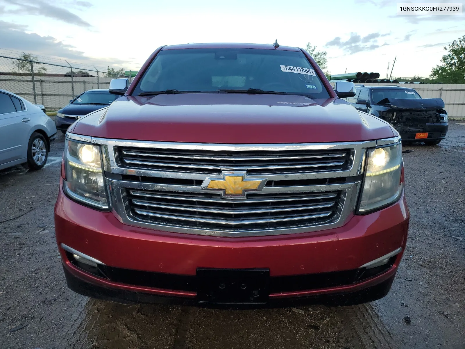 2015 Chevrolet Suburban C1500 Ltz VIN: 1GNSCKKC0FR277939 Lot: 64411864