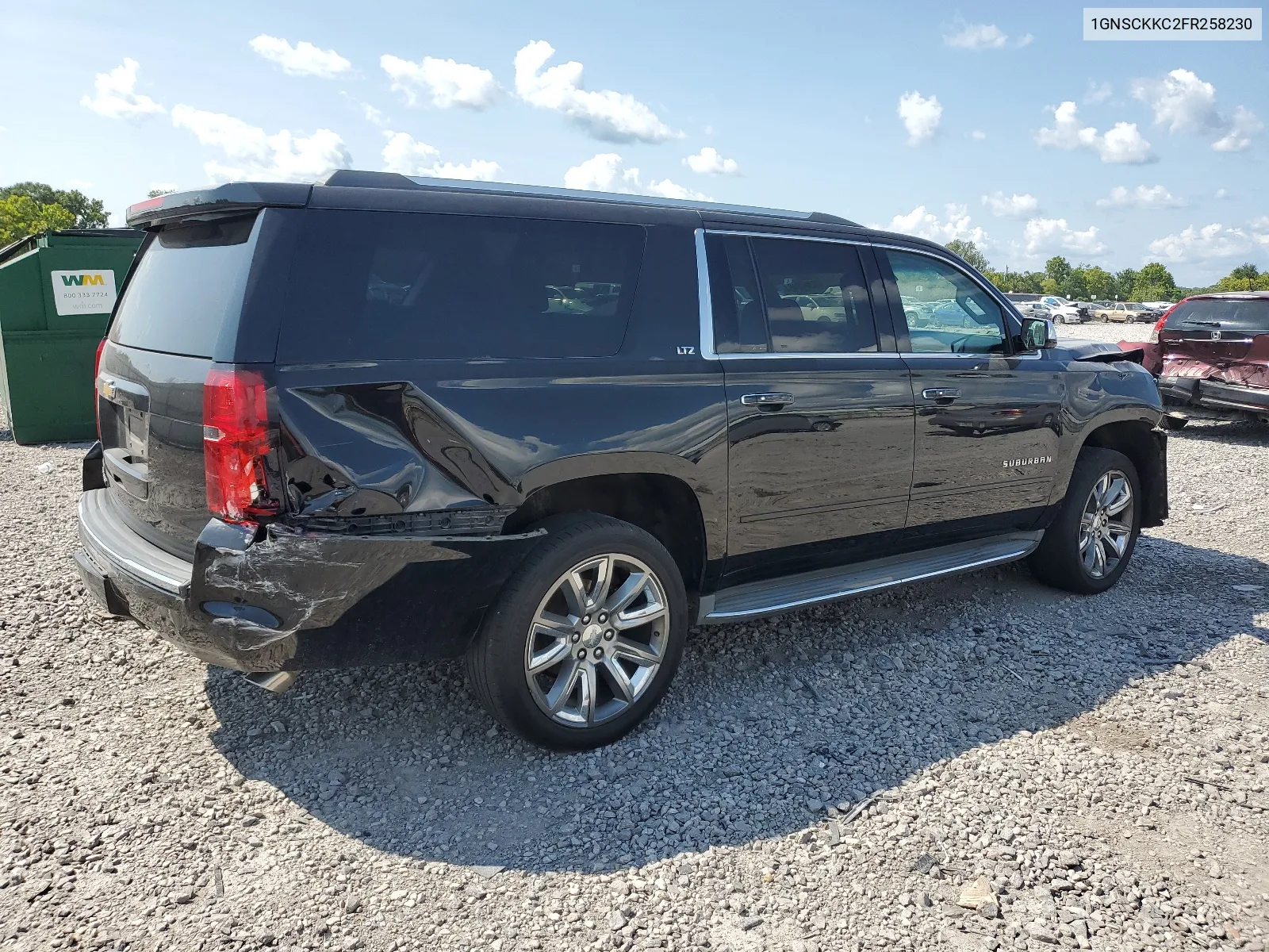 2015 Chevrolet Suburban C1500 Ltz VIN: 1GNSCKKC2FR258230 Lot: 66077454