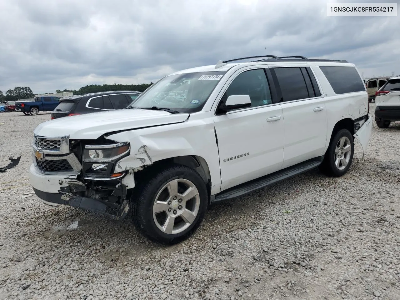 2015 Chevrolet Suburban C1500 Lt VIN: 1GNSCJKC8FR554217 Lot: 70297174