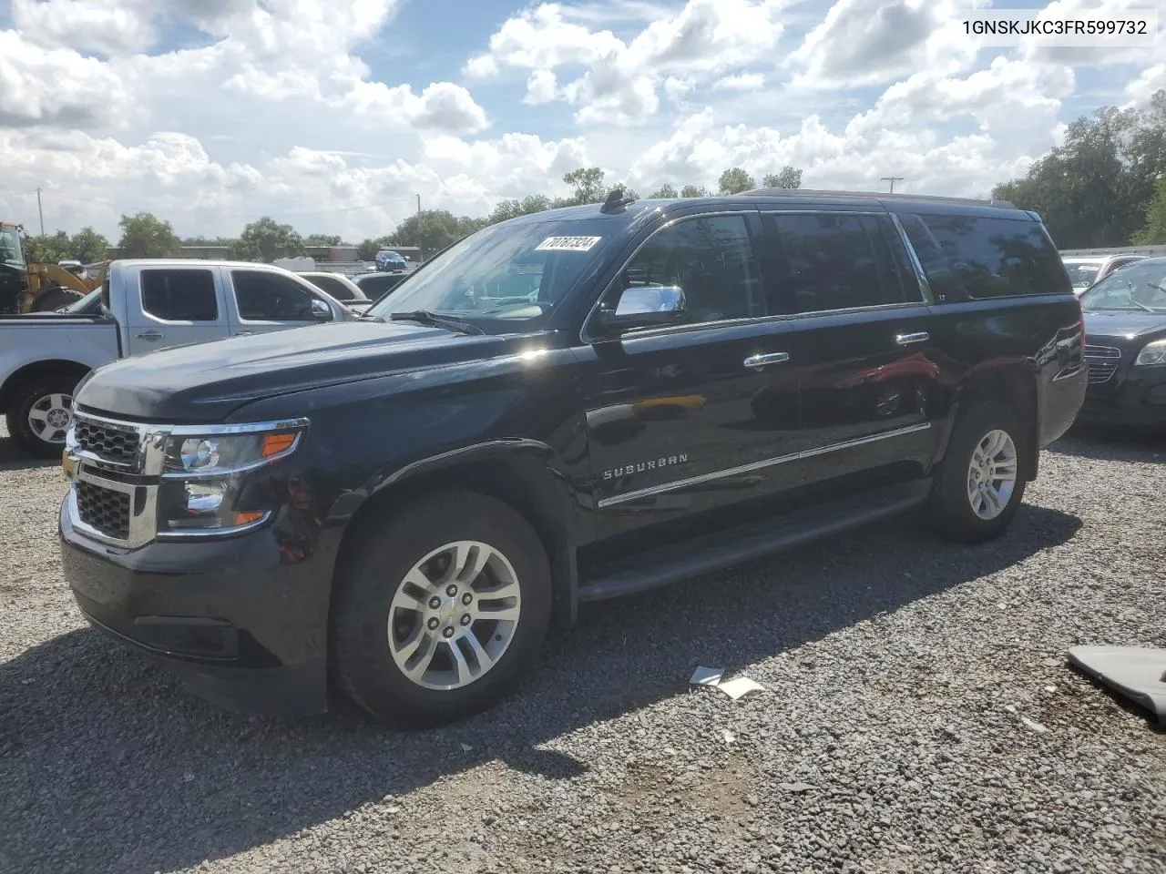 2015 Chevrolet Suburban K1500 Lt VIN: 1GNSKJKC3FR599732 Lot: 70787324