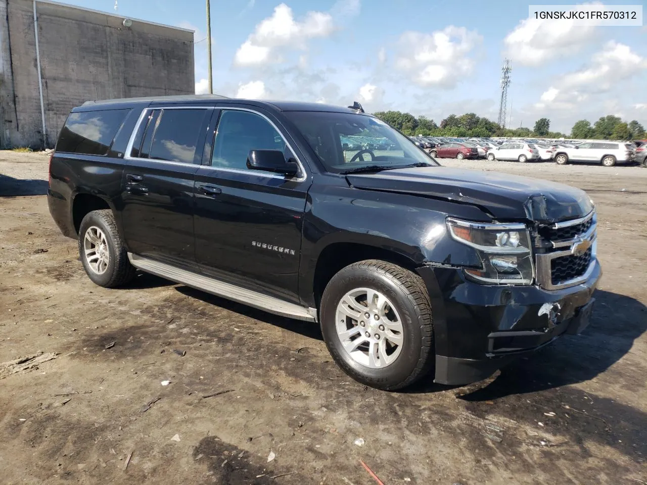 2015 Chevrolet Suburban K1500 Lt VIN: 1GNSKJKC1FR570312 Lot: 71025264