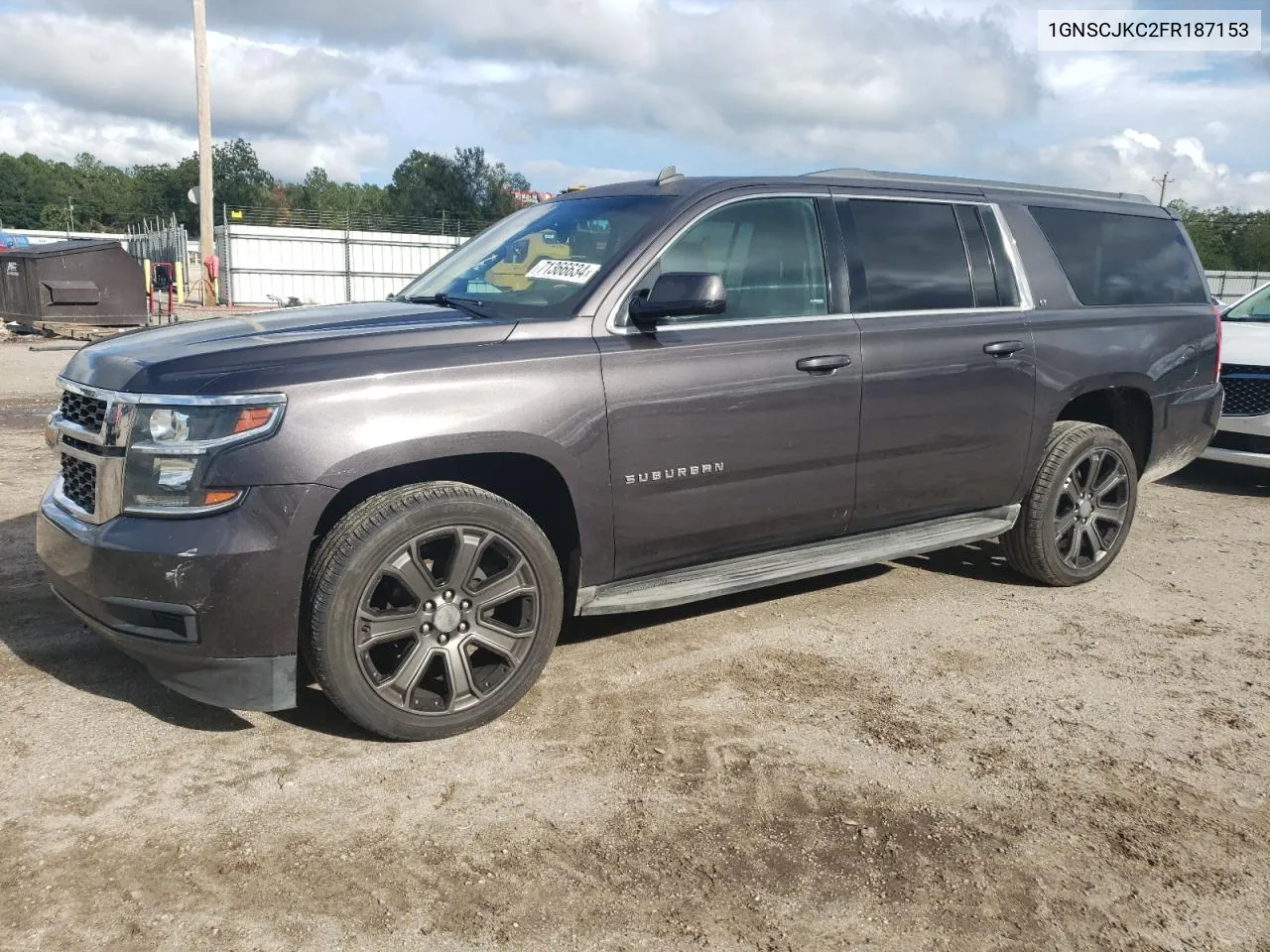 2015 Chevrolet Suburban C1500 Lt VIN: 1GNSCJKC2FR187153 Lot: 71366634