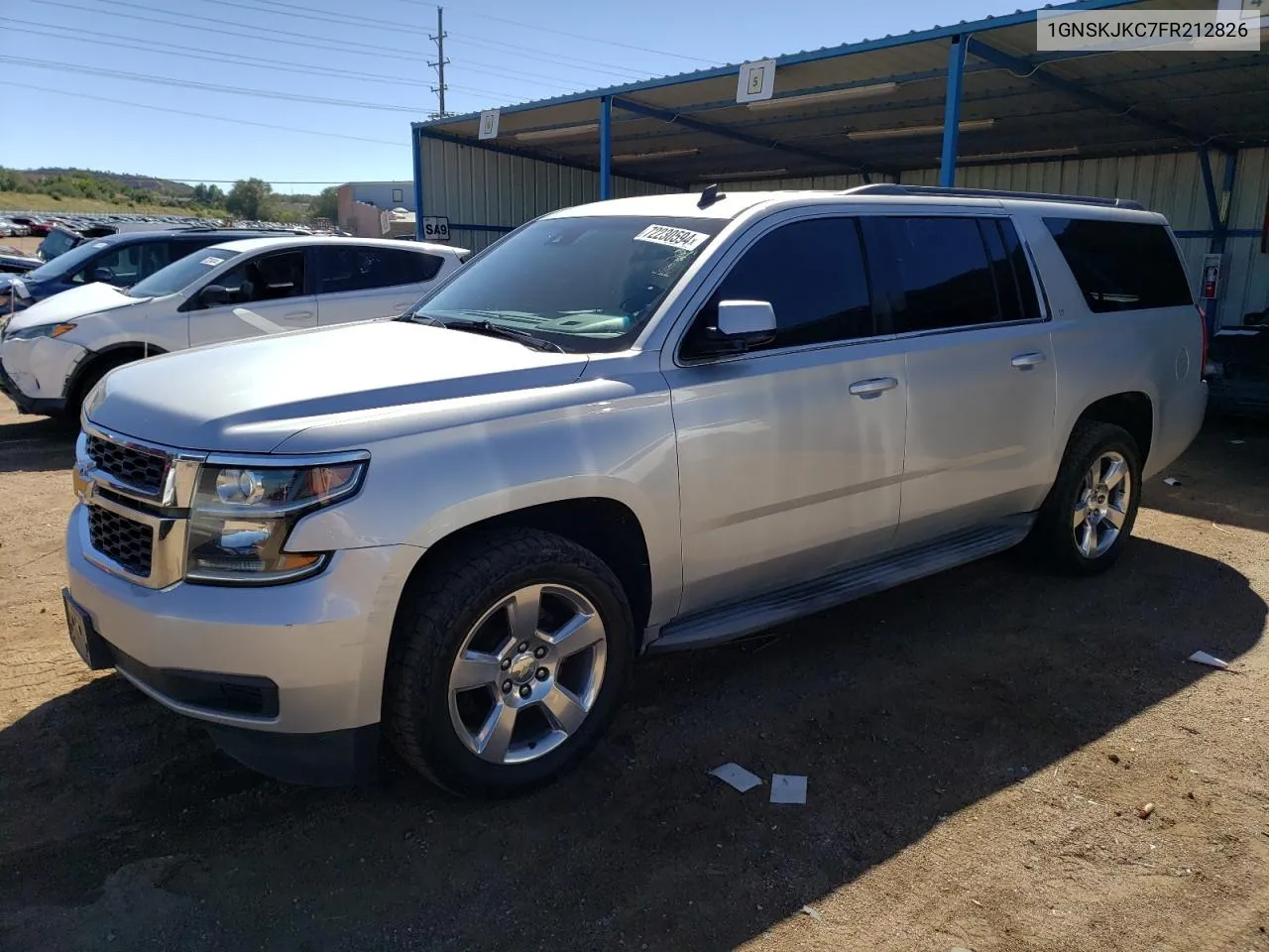 2015 Chevrolet Suburban K1500 Lt VIN: 1GNSKJKC7FR212826 Lot: 72230594