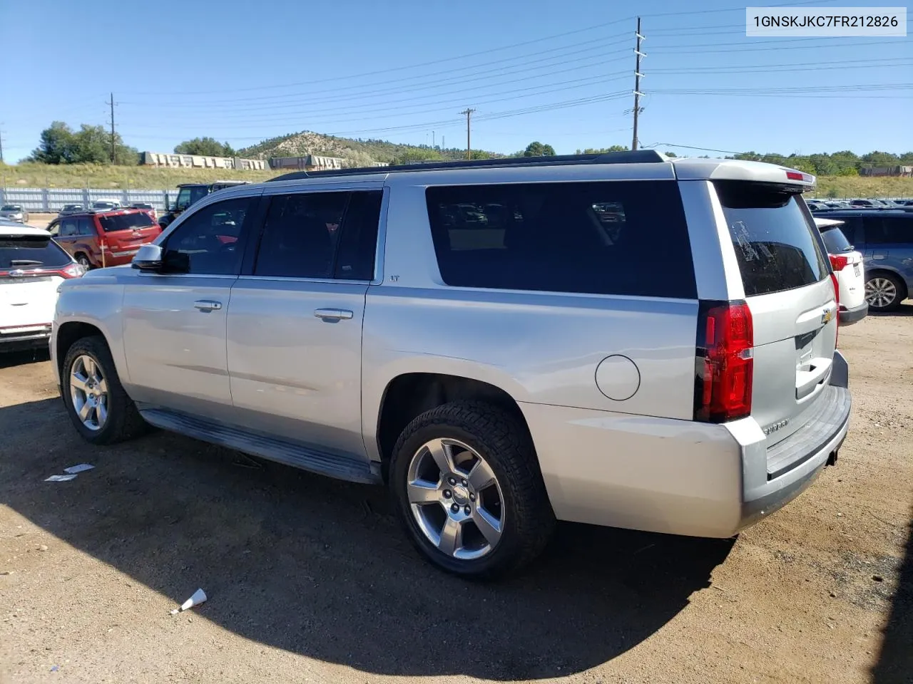 2015 Chevrolet Suburban K1500 Lt VIN: 1GNSKJKC7FR212826 Lot: 72230594