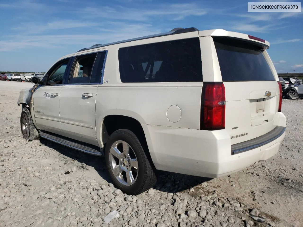 2015 Chevrolet Suburban C1500 Ltz VIN: 1GNSCKKC8FR689378 Lot: 72965324