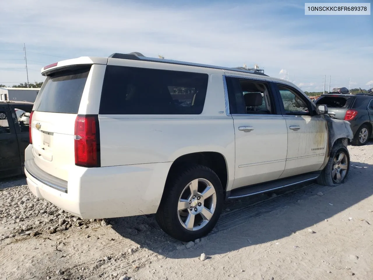 2015 Chevrolet Suburban C1500 Ltz VIN: 1GNSCKKC8FR689378 Lot: 72965324