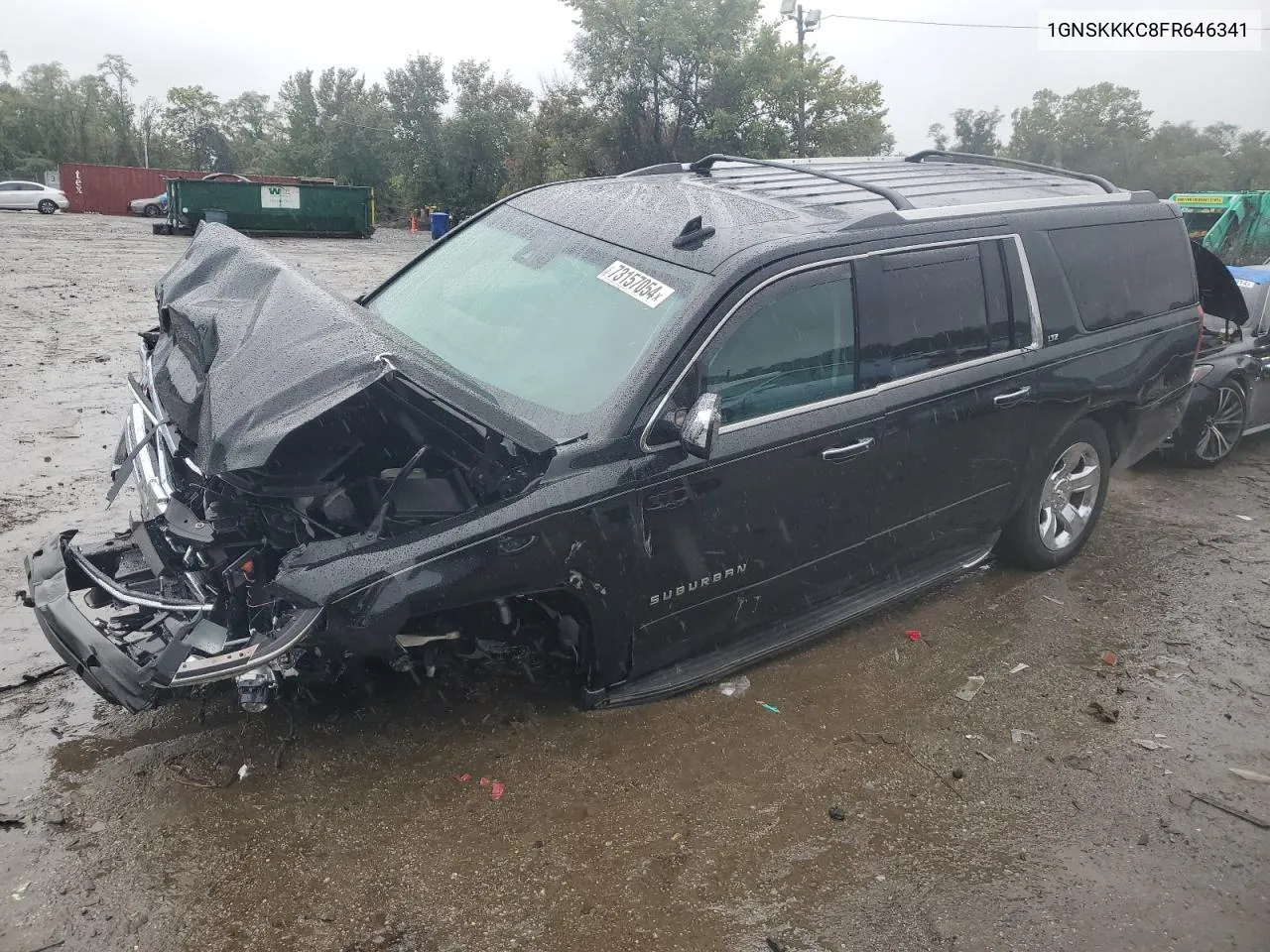 2015 Chevrolet Suburban K1500 Ltz VIN: 1GNSKKKC8FR646341 Lot: 73157054