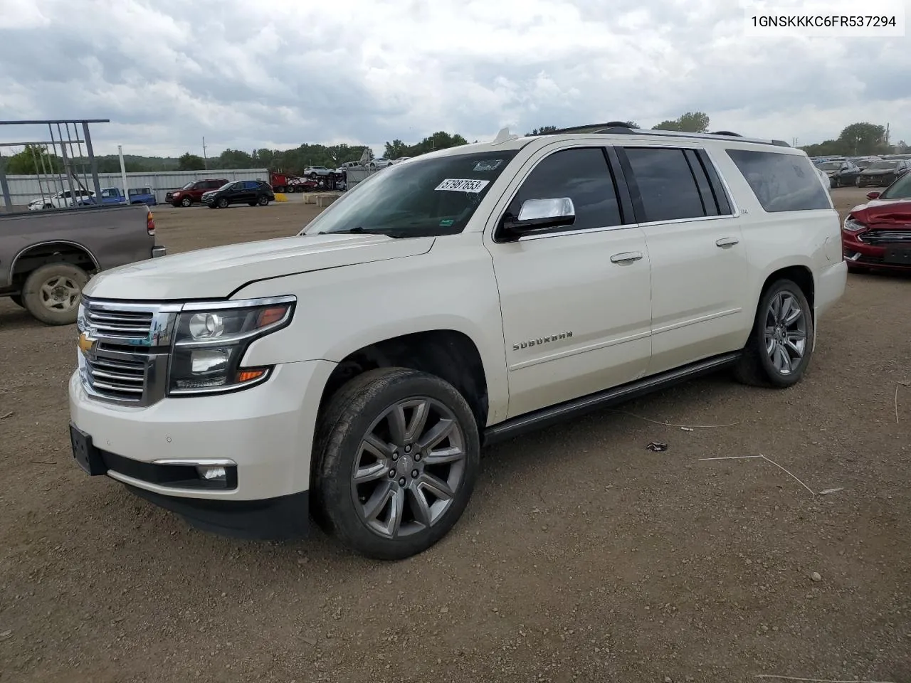 2015 Chevrolet Suburban K1500 Ltz VIN: 1GNSKKKC6FR537294 Lot: 73308594