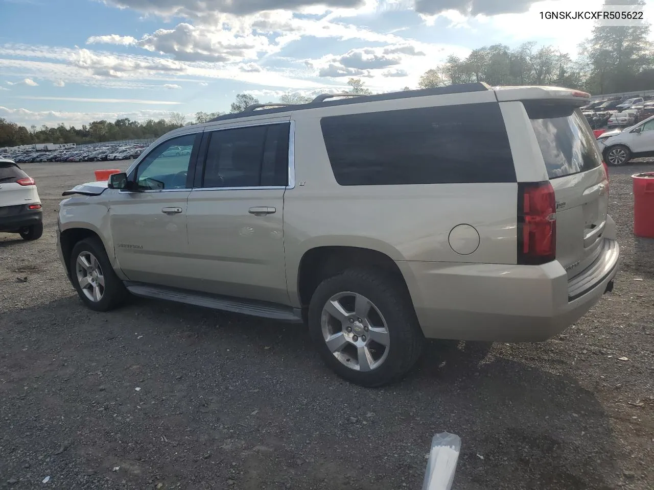 2015 Chevrolet Suburban K1500 Lt VIN: 1GNSKJKCXFR505622 Lot: 73609674