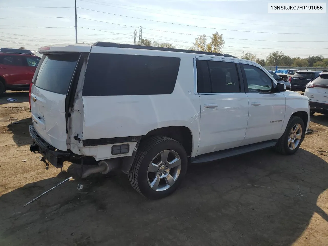 2015 Chevrolet Suburban K1500 Lt VIN: 1GNSKJKC7FR191055 Lot: 74017974