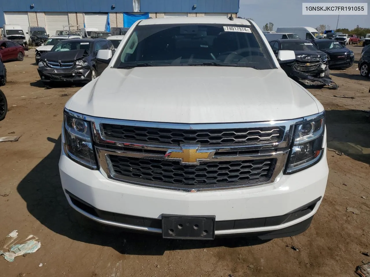 2015 Chevrolet Suburban K1500 Lt VIN: 1GNSKJKC7FR191055 Lot: 74017974