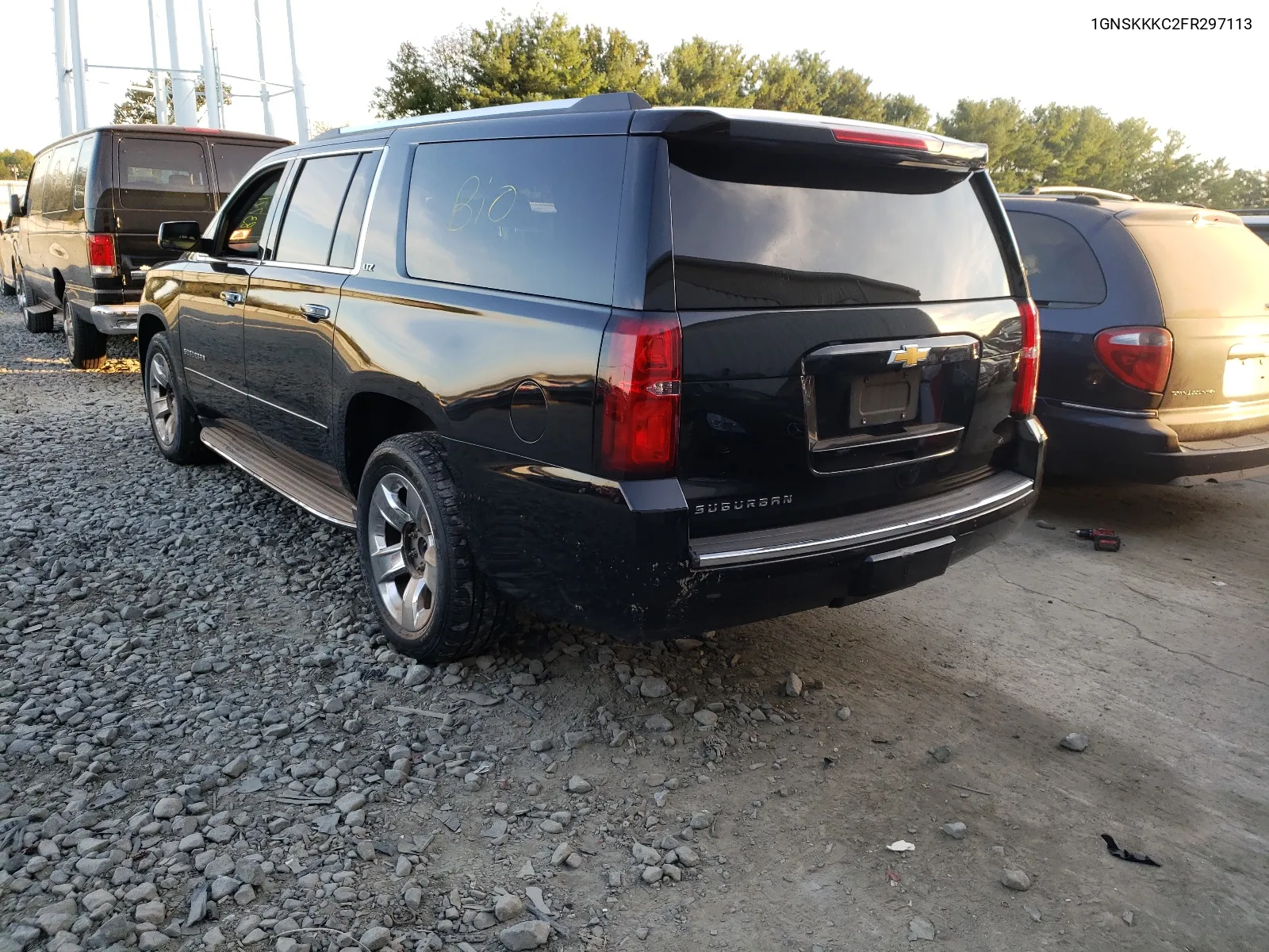 2015 Chevrolet Suburban K1500 Ltz VIN: 1GNSKKKC2FR297113 Lot: 74191794