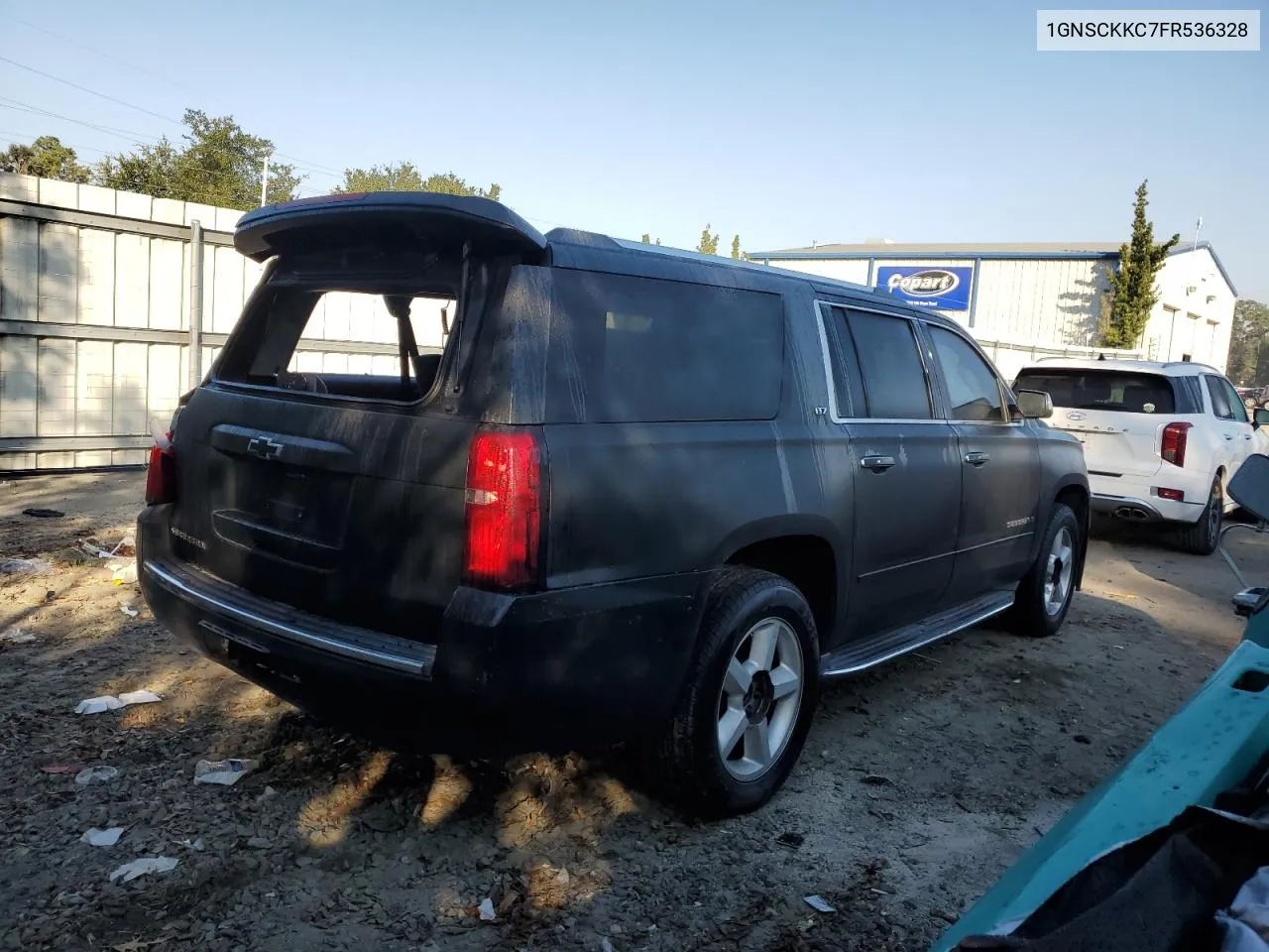 2015 Chevrolet Suburban C1500 Ltz VIN: 1GNSCKKC7FR536328 Lot: 74714674