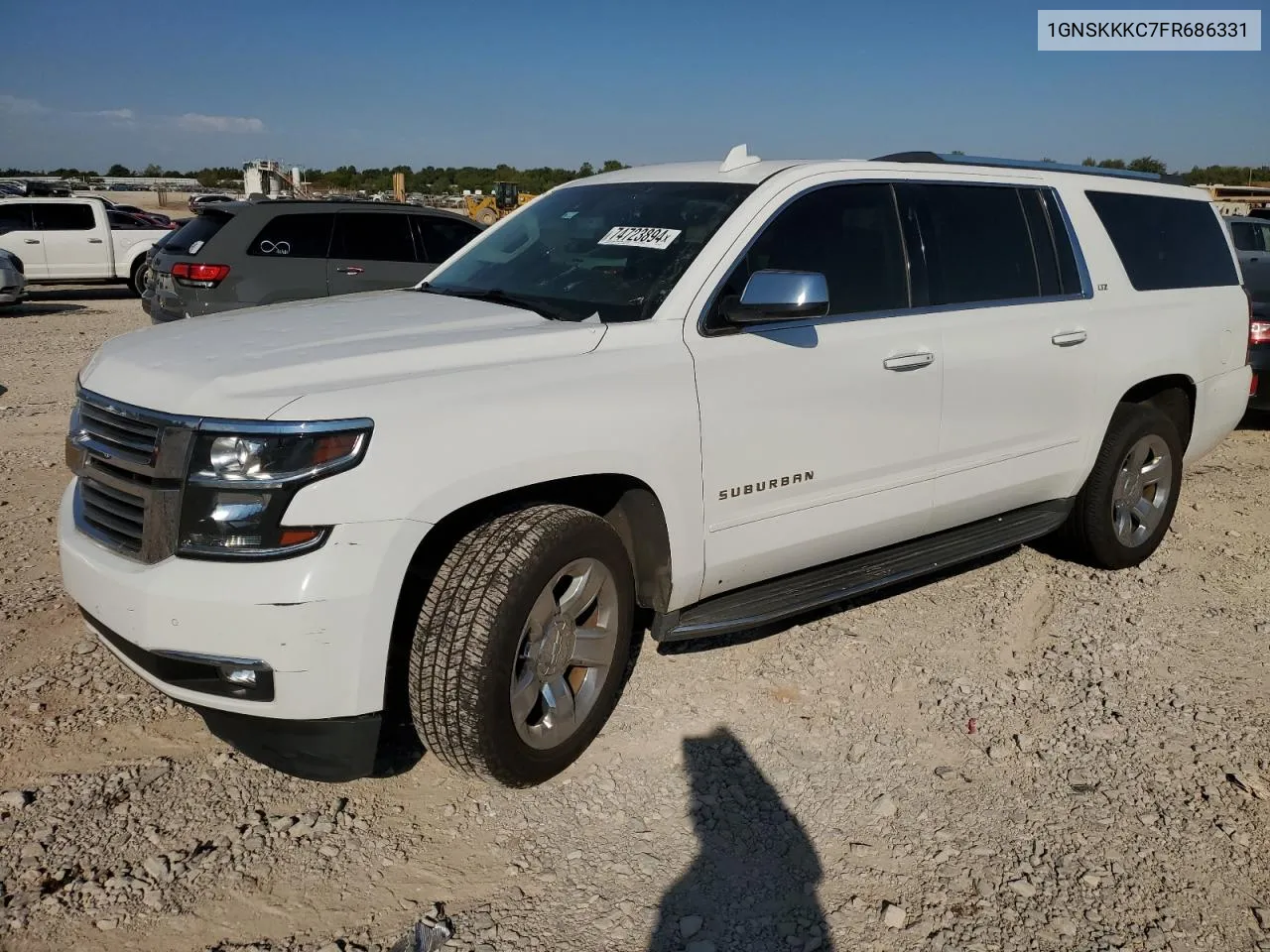 2015 Chevrolet Suburban K1500 Ltz VIN: 1GNSKKKC7FR686331 Lot: 74723894