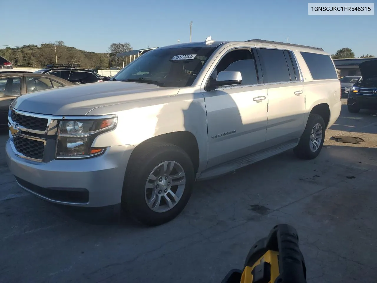 2015 Chevrolet Suburban C1500 Lt VIN: 1GNSCJKC1FR546315 Lot: 75170034