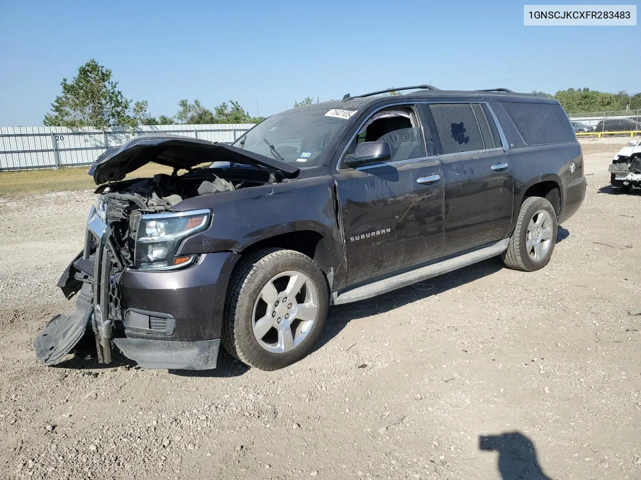 2015 Chevrolet Suburban C1500 Lt VIN: 1GNSCJKCXFR283483 Lot: 75421054