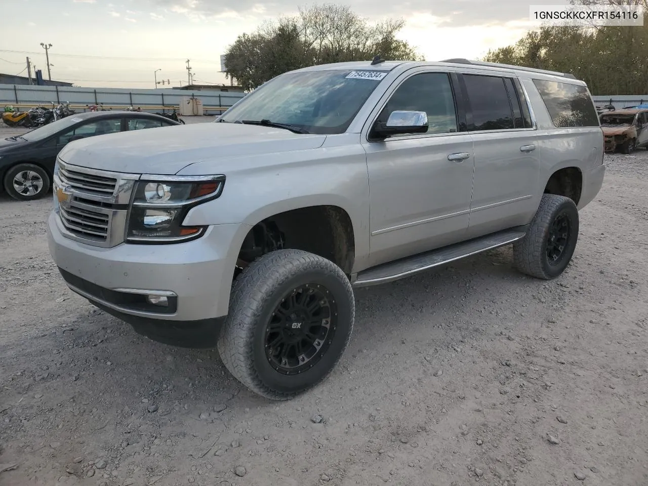 2015 Chevrolet Suburban C1500 Ltz VIN: 1GNSCKKCXFR154116 Lot: 75457634