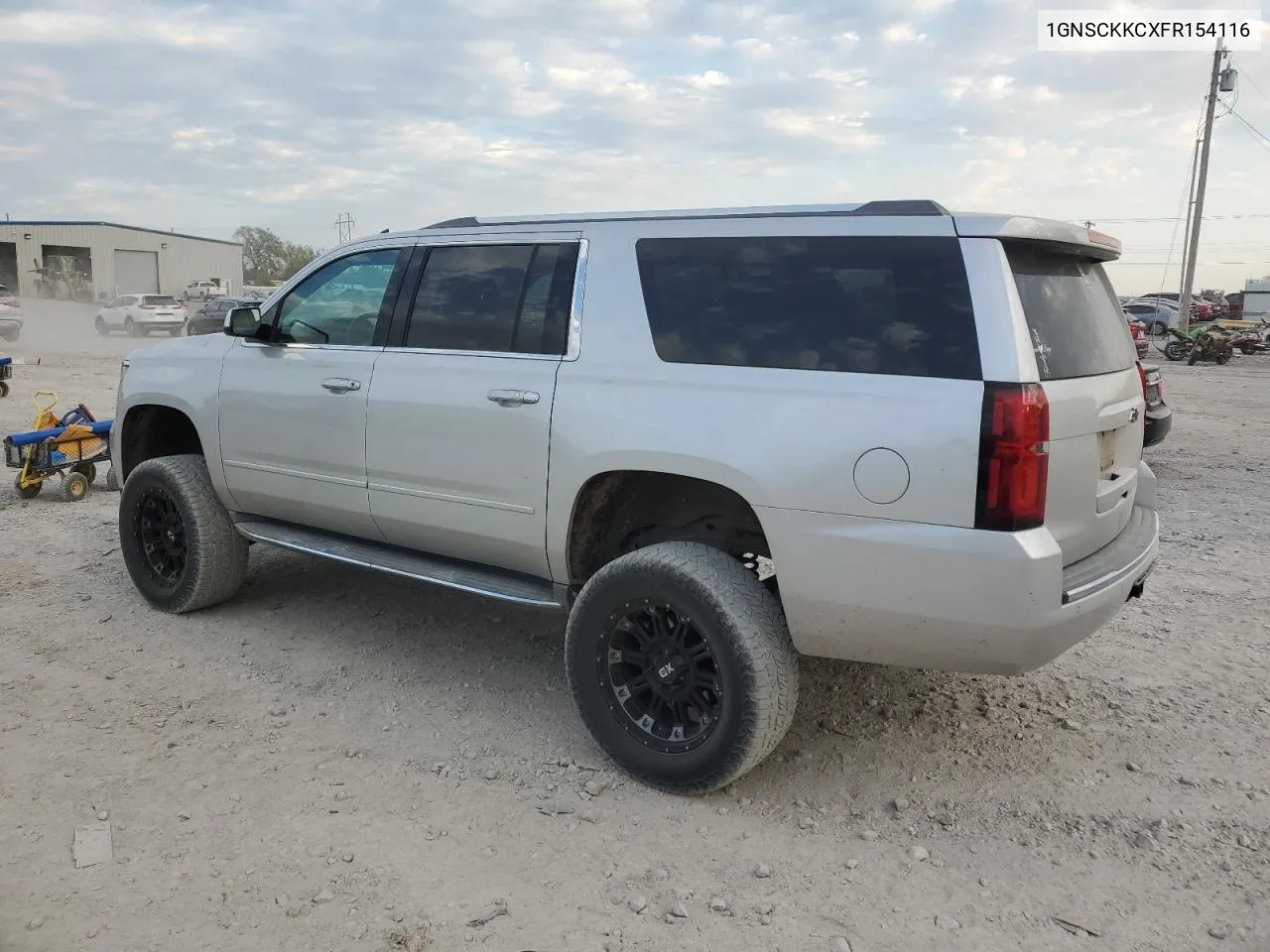 2015 Chevrolet Suburban C1500 Ltz VIN: 1GNSCKKCXFR154116 Lot: 75457634